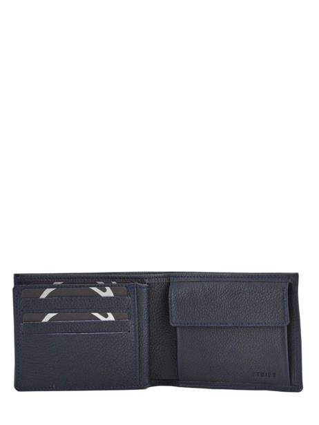Portefeuille Leder Madras Etrier Blauw madras EMAD121 ander zicht 1